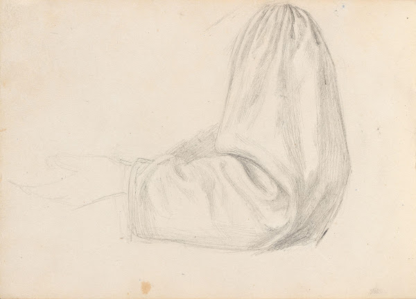 Drapery study Probably 1838 or 1839