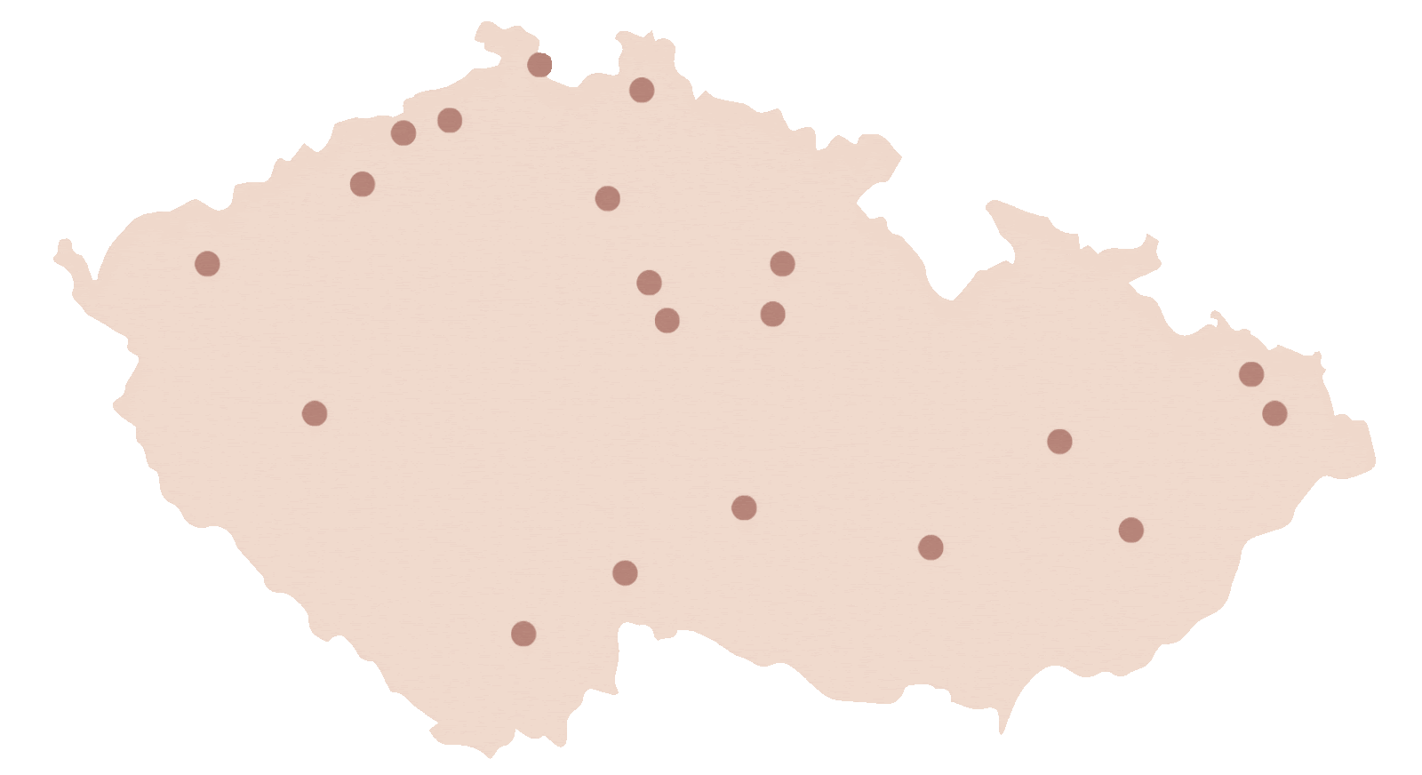 Animovaná mapa prodejen