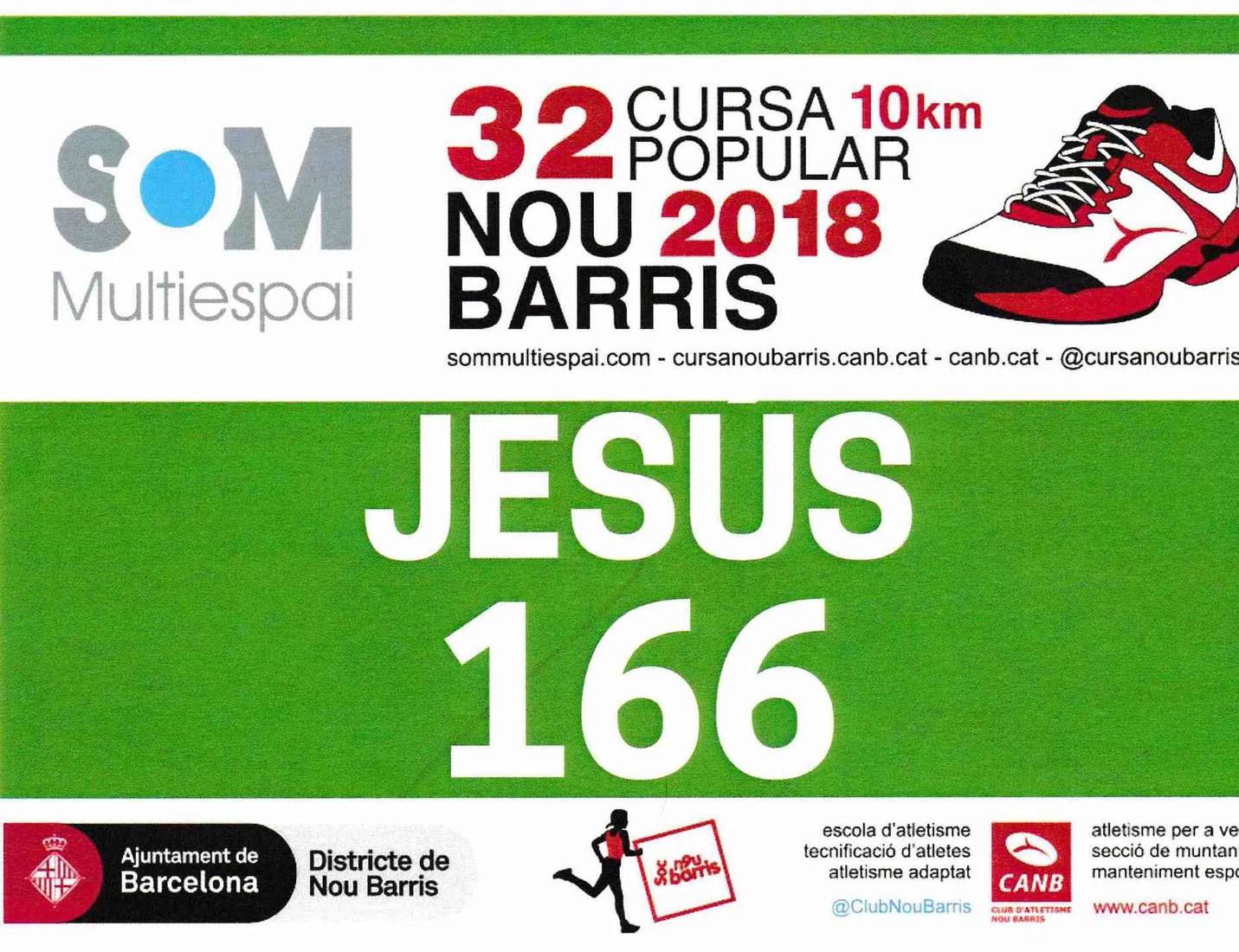 Dorsal de Cursa Nou Barris