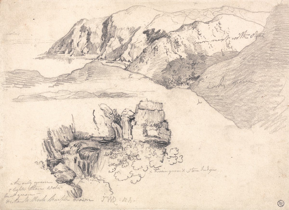 Studies of a Hilly Coast and a Rocky Waterfall