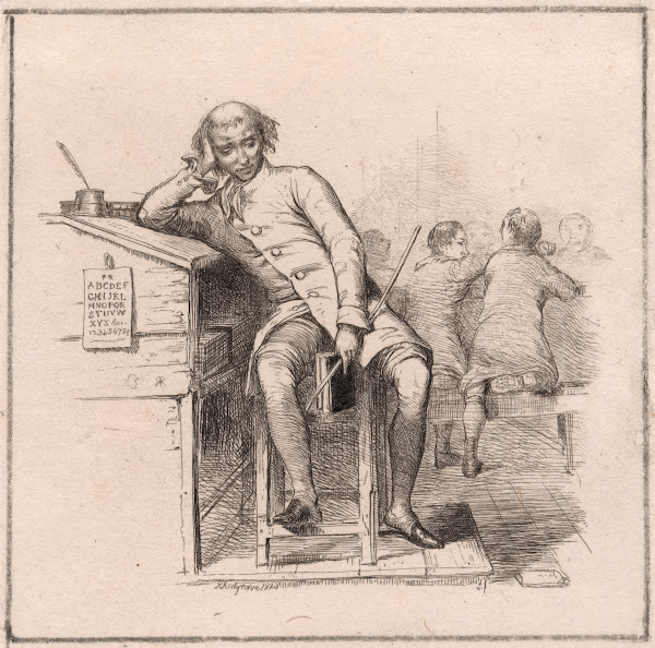 School Master in Classroom 1847