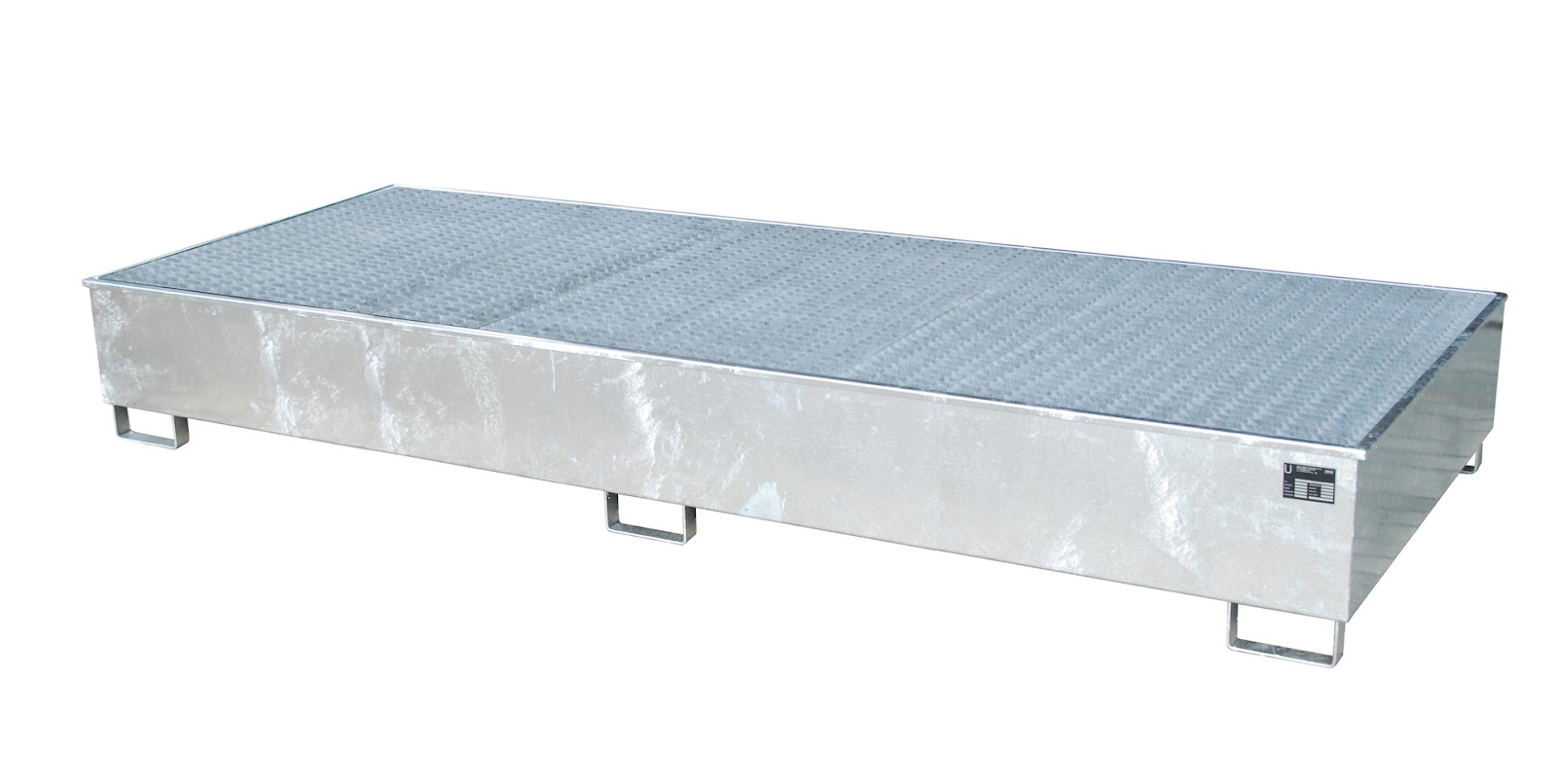 Stellingopvangbak met PE-binnenbak Stellingopvangbak RW-GR 3300-3 PE, vuurverzinkt