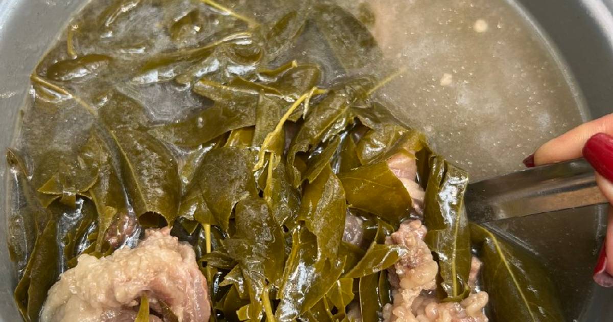Canh vón vén nấu gân bò