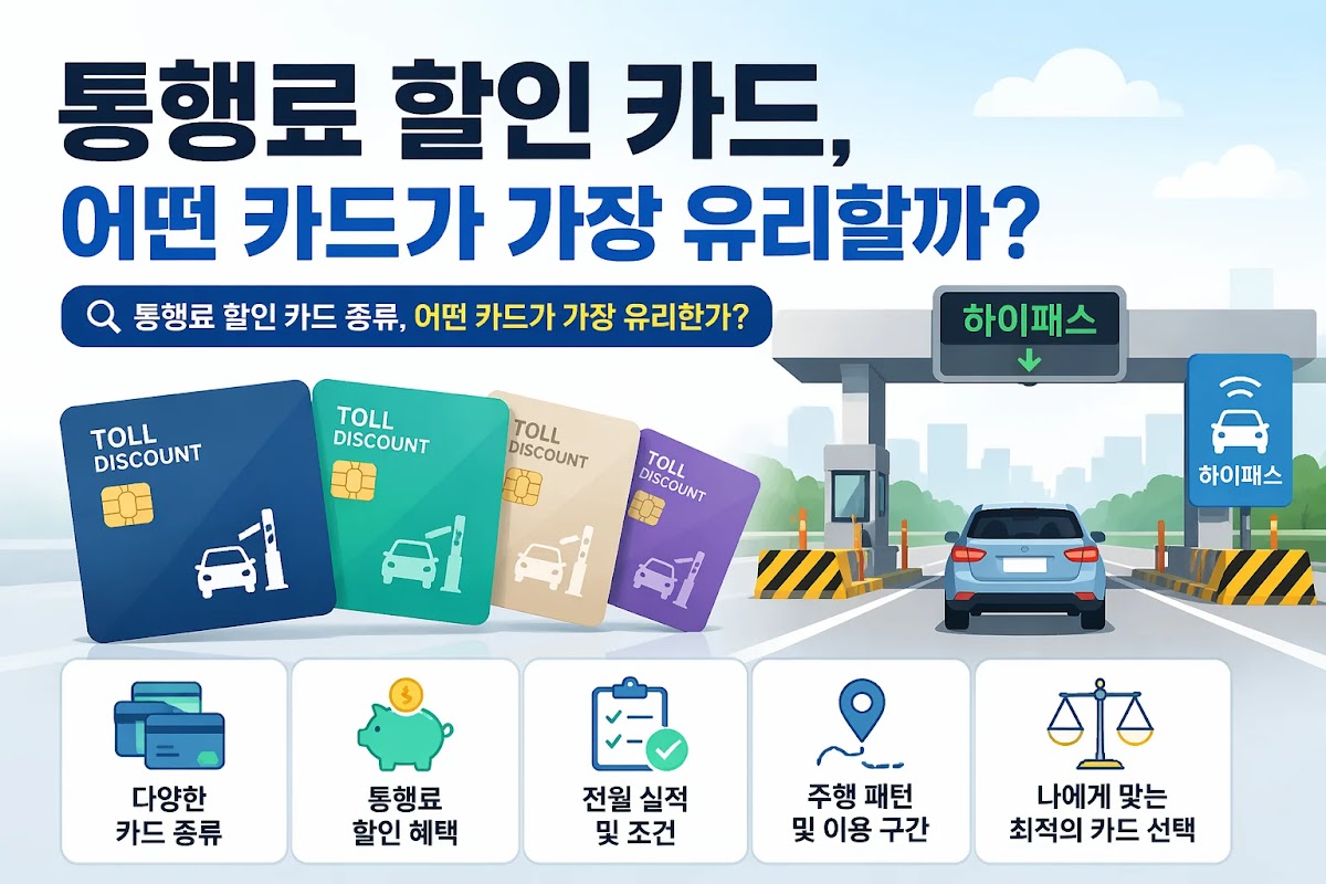 통행료 할인 카드 비교 기준