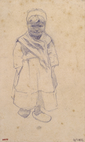 Girl with Clogs circa 1883