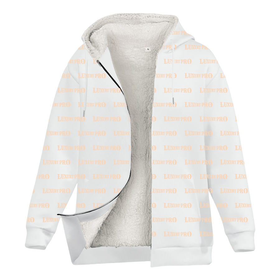 3D Thick Fleece Zip Hoodie