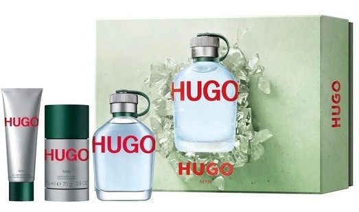 ESTUCHE HUGO BOSS HUGO CANTIMPLORA HOMBRE 3PZS 125ML EDT + DESODORANTE + GEL DE BAÑO