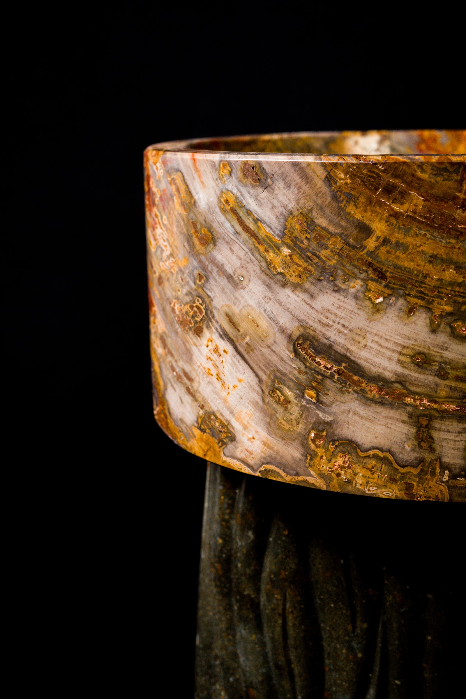 Petrified Wood Basins, studio view 8