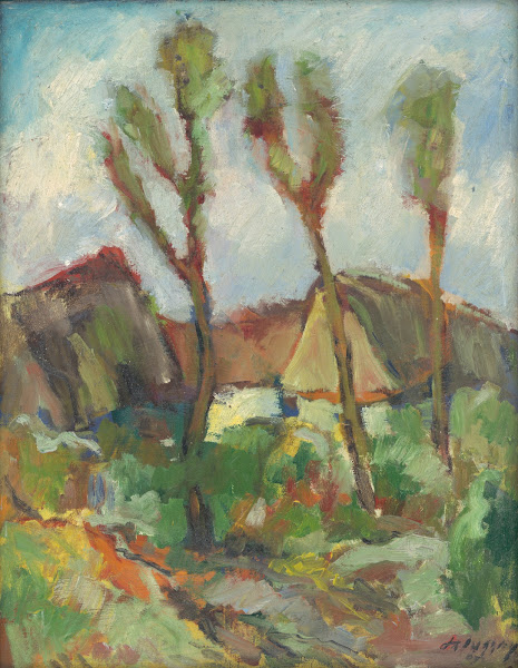 Sketch of a Landscape with Poplars 1933