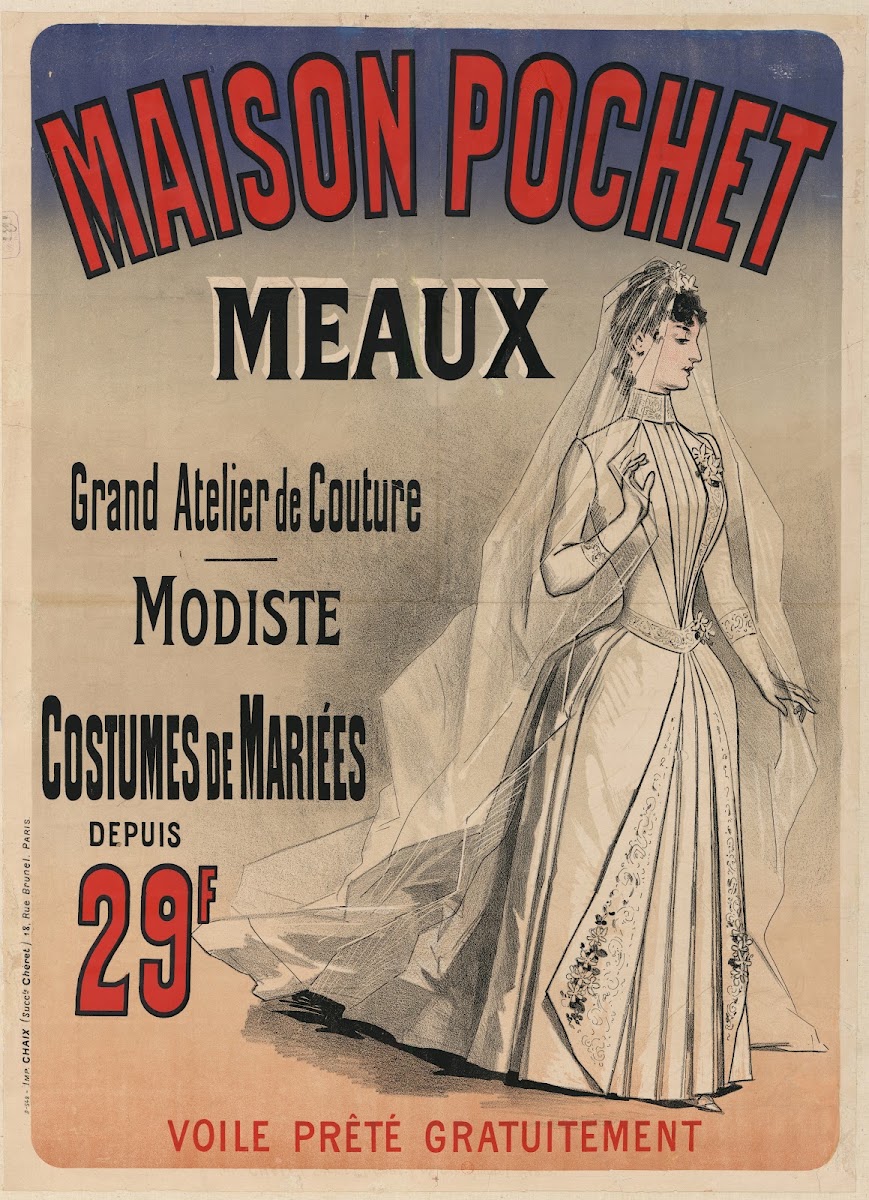 Maison Pochet Meaux Grand atelier de couture modiste costumes de mariées 1880
