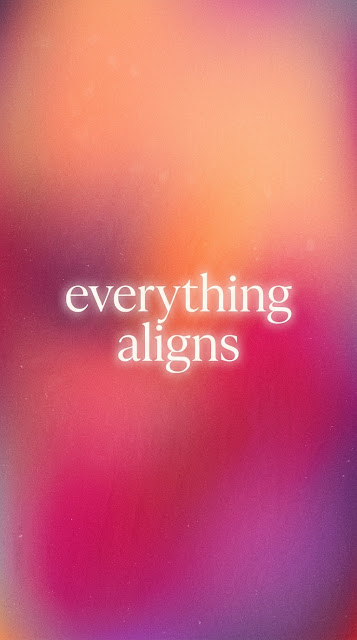 Peach Aura Gradient Affirmation Typography Background - Free mobile Wallpaper