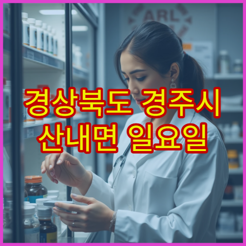 경상북도 경주시 산내면 일요일 영업 약국 주말에 문 여는 약국 한눈 정리