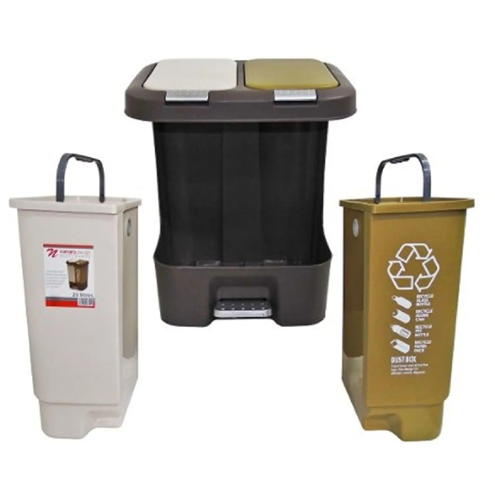 Bote de basura de PVC con pedal Namaro Design® de 20 L