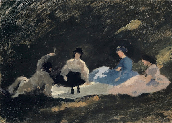 Breakfast at the Border of a Wood 1863