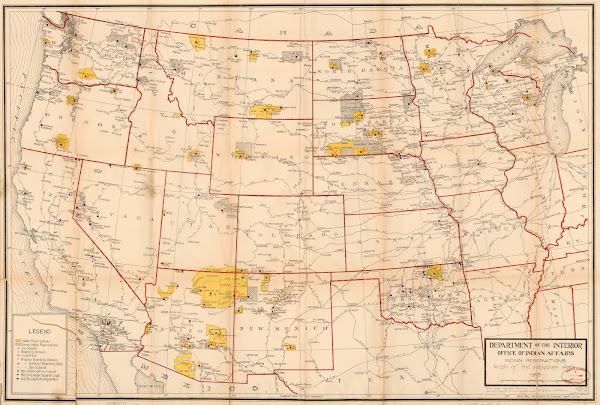 Indian Reservations West Of The Mississippi River 1923