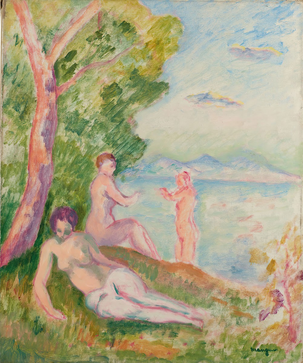 Composition trois baigneuses 1917