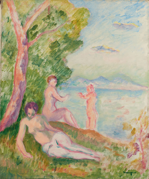 Composition trois baigneuses 1917