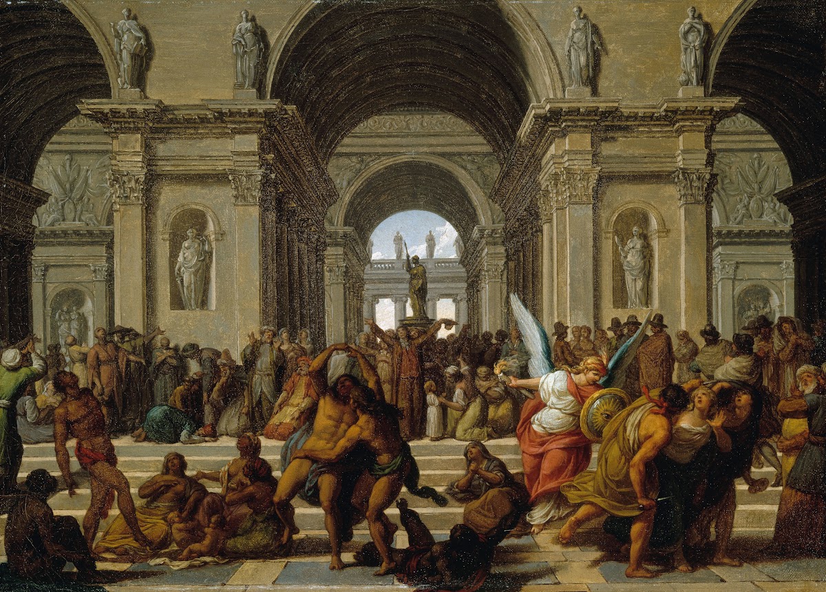 Allégorie  Les peuples du monde rendant hommage à lÊtre suprême 1794