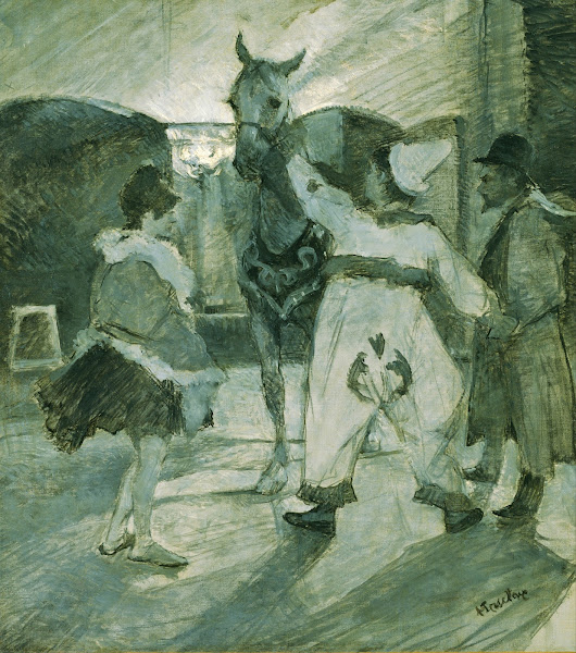 In the Wings at the Circus circa 1887