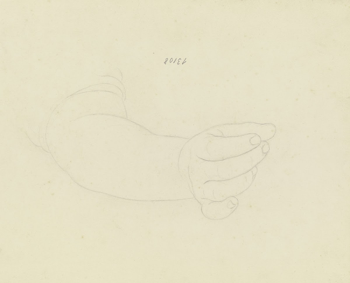 Greifender oder etwas auflesender Unterarm ca 1818 1819
