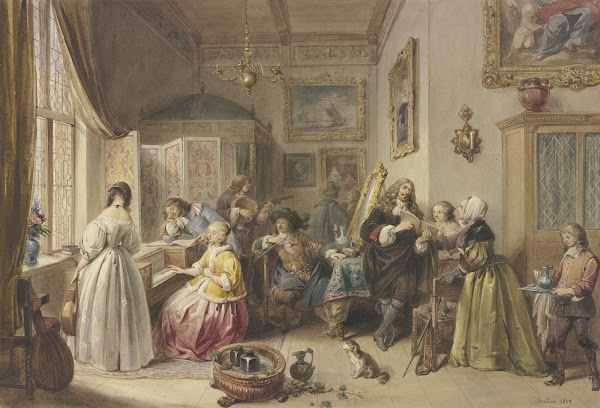 Gerhard Terborg zu Besuch bei seiner Nichte 1839