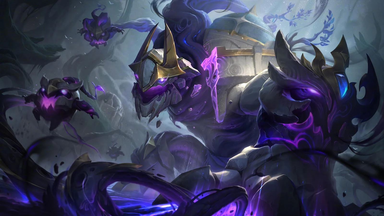 Old God Yorick Splash Art - Digital Fantasy Illustration 8K Wallpaper (7680x4320)