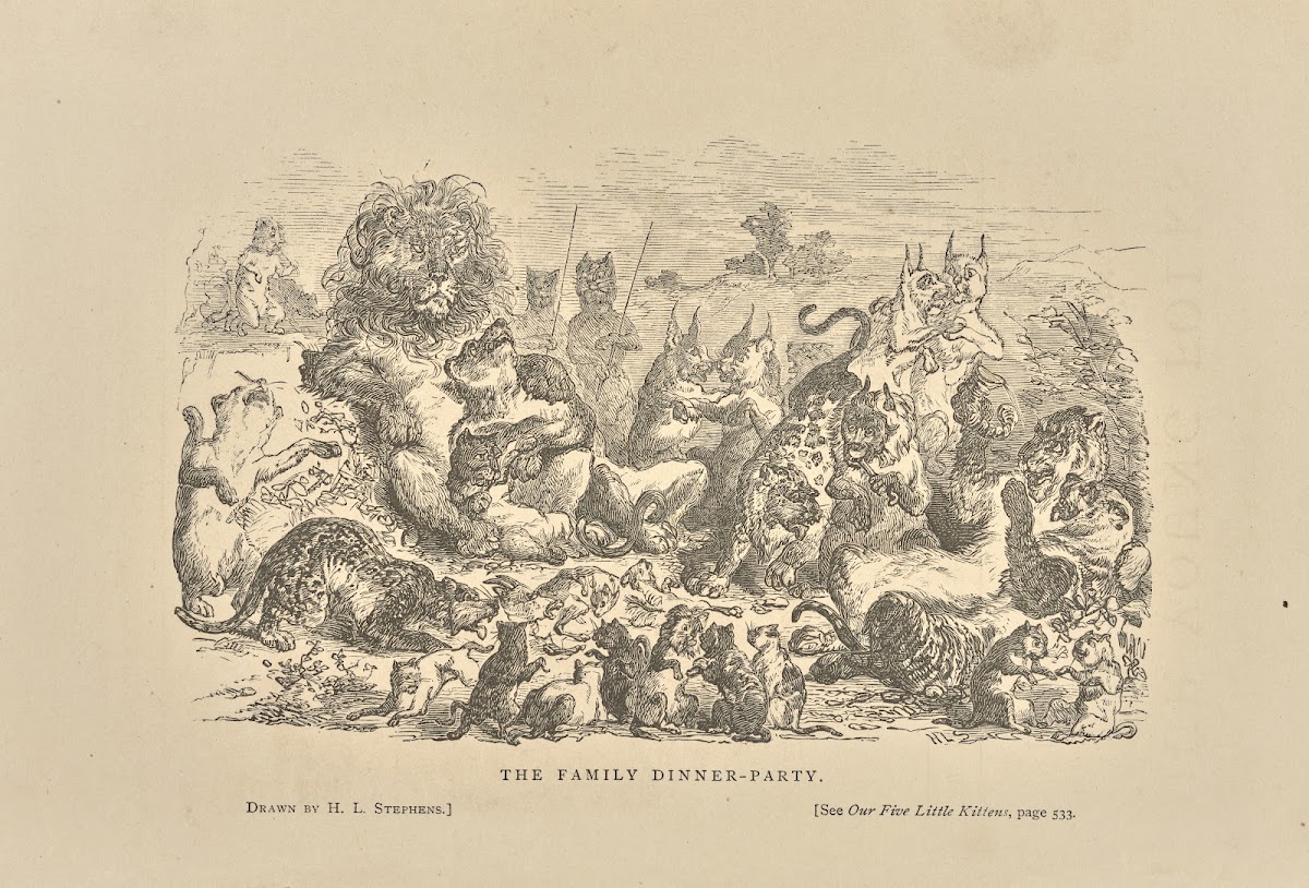 The family dinner party 1868