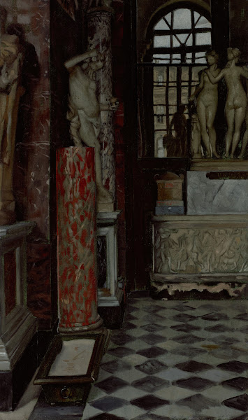 A View of a Room of Greek Roman and Etruscan Antiquities Salle no 9 in the Louvr