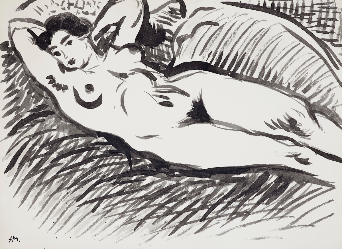 Nu Allongé Sur Un Sofa Circa 1927
