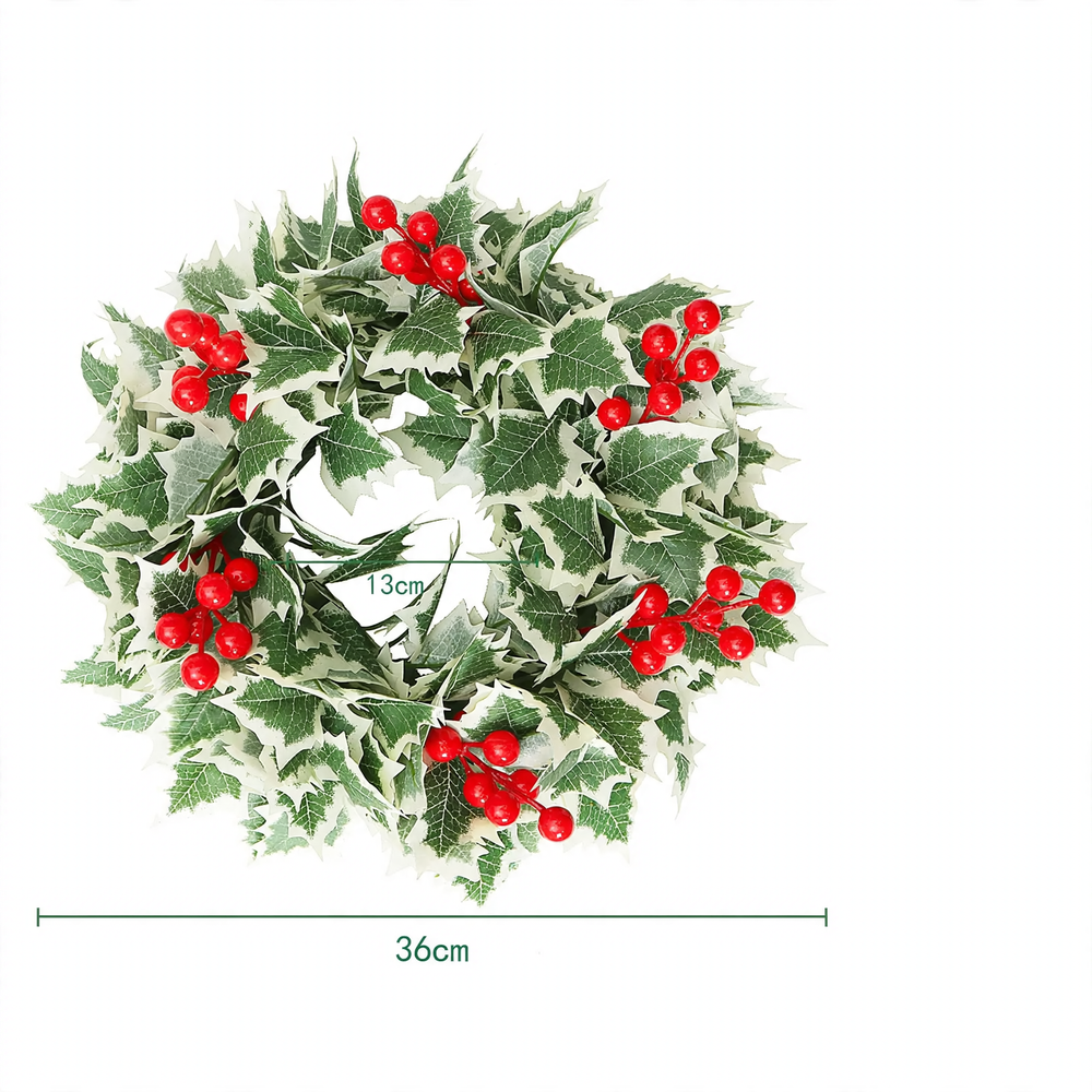 Artificial Christmas Wreath in Country House Style