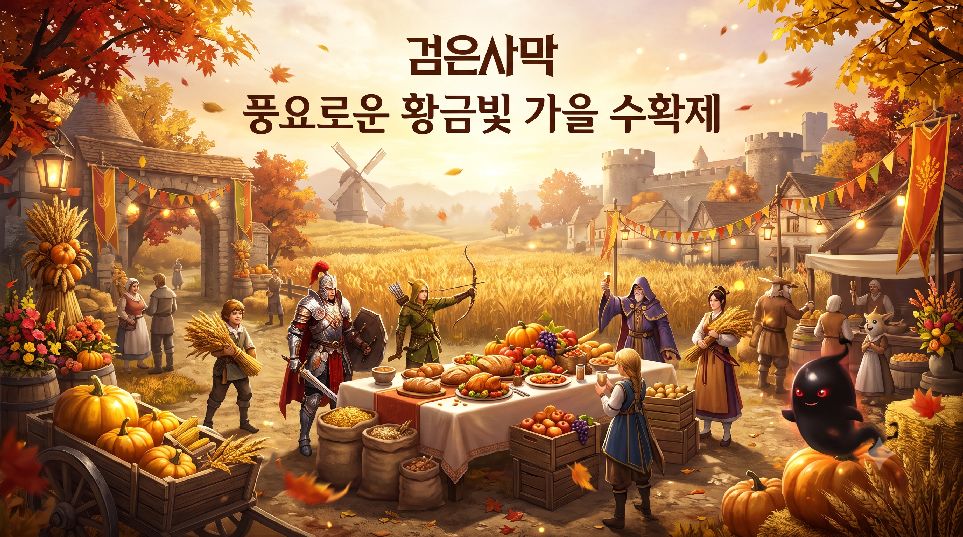 풍요로운 황금빛 가을 수확제 이미지