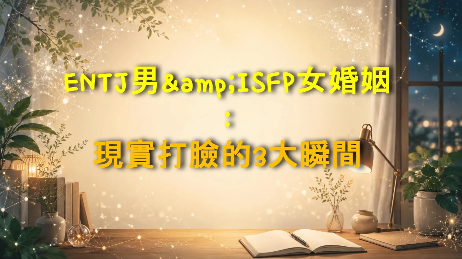 ENTJ男&ISFP女婚姻：現實打臉的3大瞬間