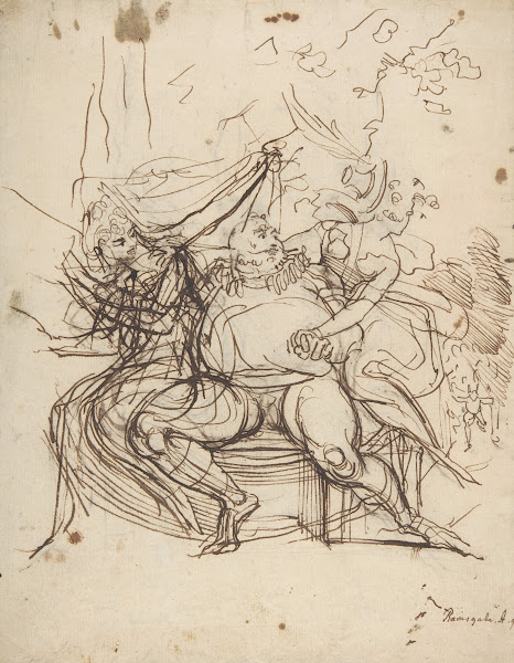 Falstaff with Mrs Ford and Mrs Page Shakespeare The Merry Wives of Windsor Act 5