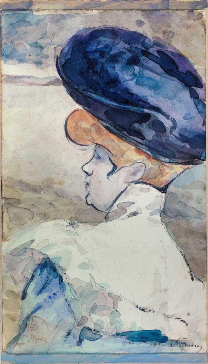 Femme de profil 1890 1900