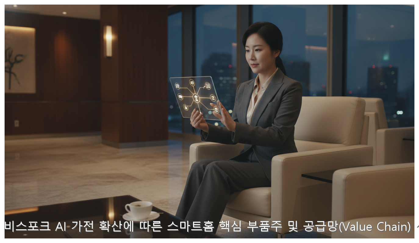 삼성전자 비스포크 AI 가전 확산에 따른 스마트홈 핵심 부품주 및 공급망(Value Chain) 심층 분석 핵심 안내 및 분석 인포그래픽 (5)