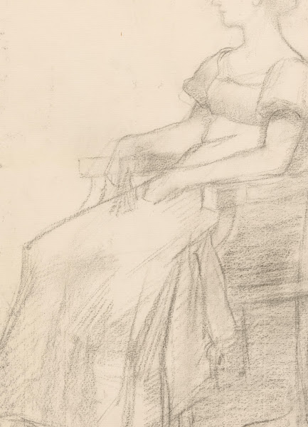Portret en een vrouw zittend op een stoel 1848   1927