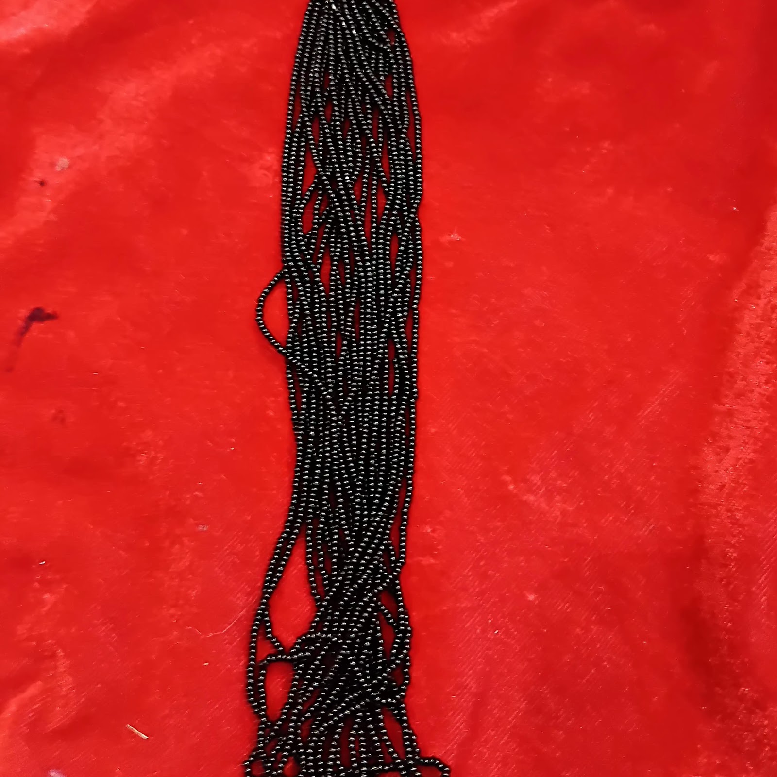 black glass small beads-3rs per gm