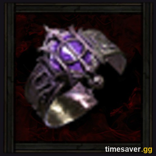 Original Sin Amethyst Ring — the in-game item icon in Path of Exile 2