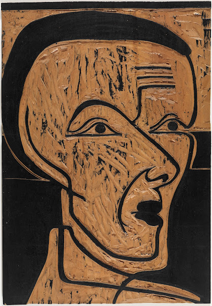 Selbstporträt Zeichnungsstock 1932
