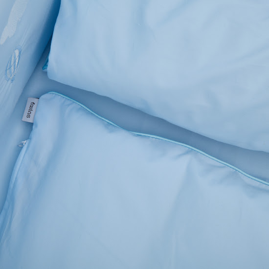 Bedding set for a baby crib 6 el Twins Beau blue