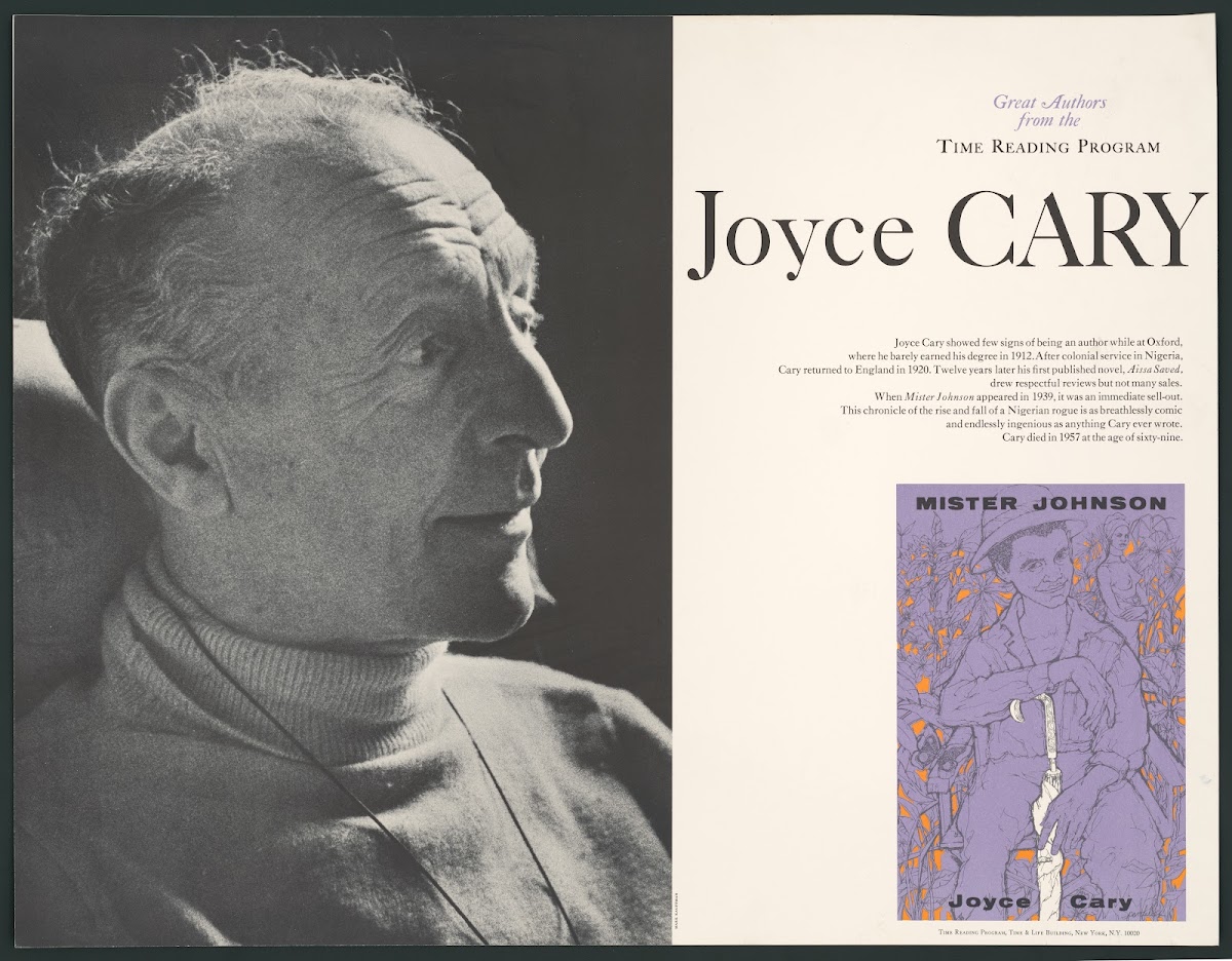 Joyce Cary Great Authors From The Time Reading Program 1965