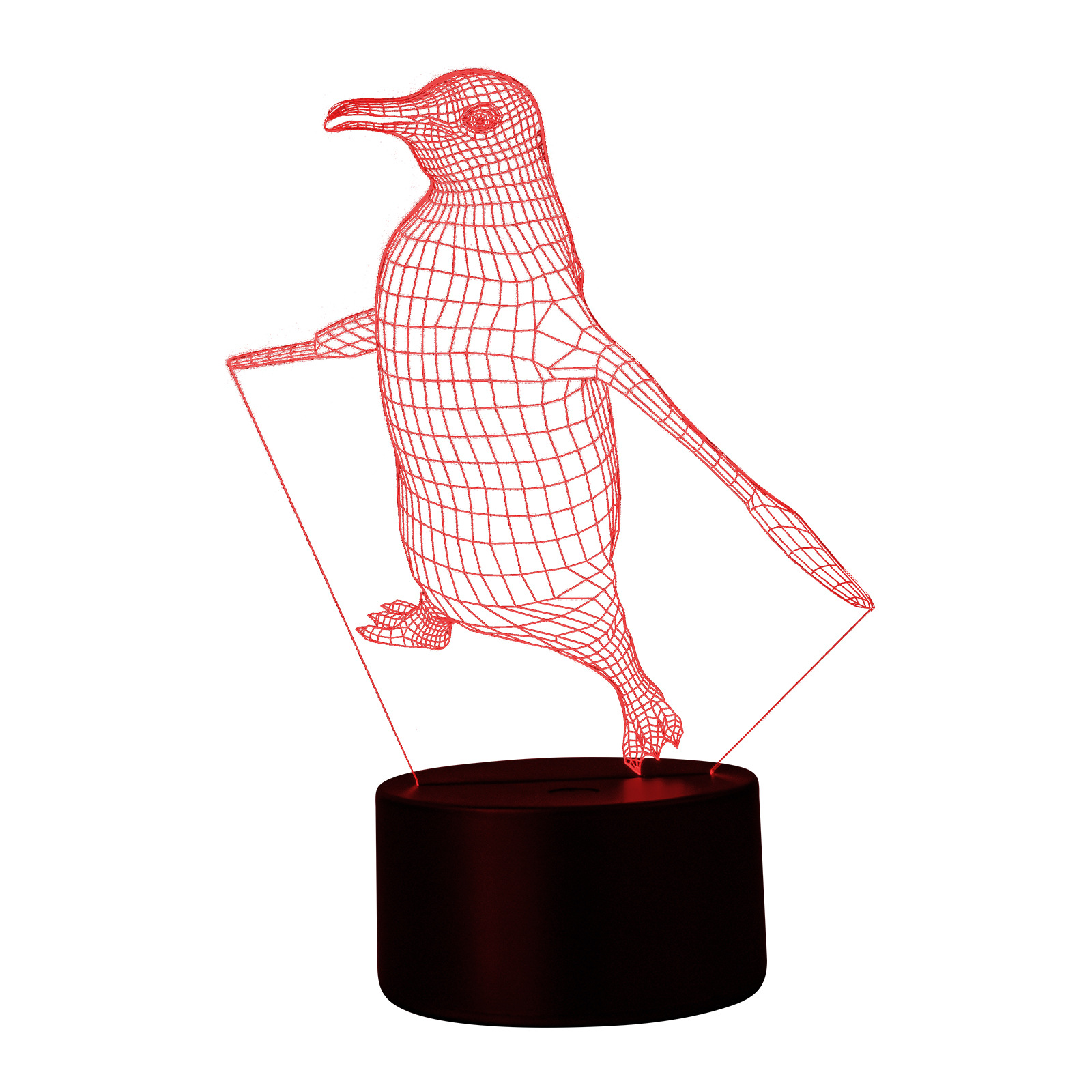LED-Nachtlicht Pinguin mit Farbwechsel und Touchsteuerung