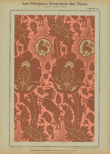 Les principaux ornaments des tissus jusquau XIXme siecle Pl50 1902