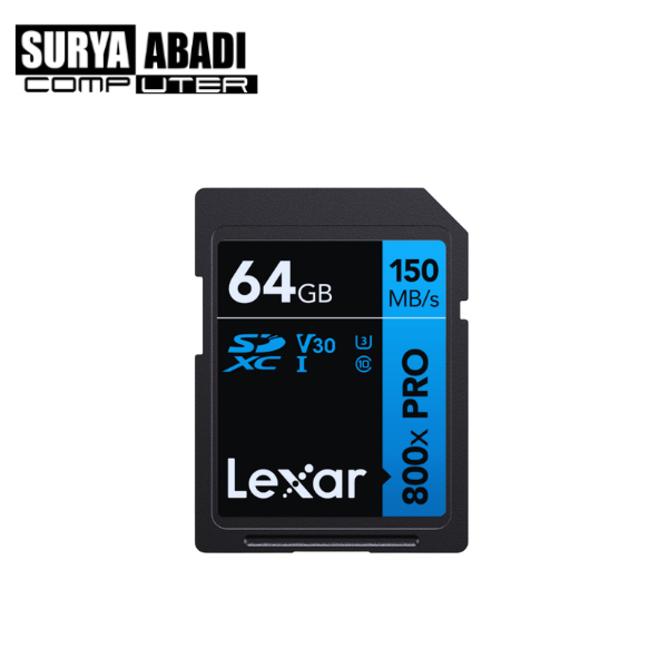 SD CARD LEXAR 64 GB 150 MBPS
