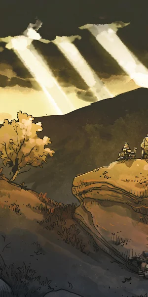 Lone Traveler On Mountain Peak 4K Wallpaper Background