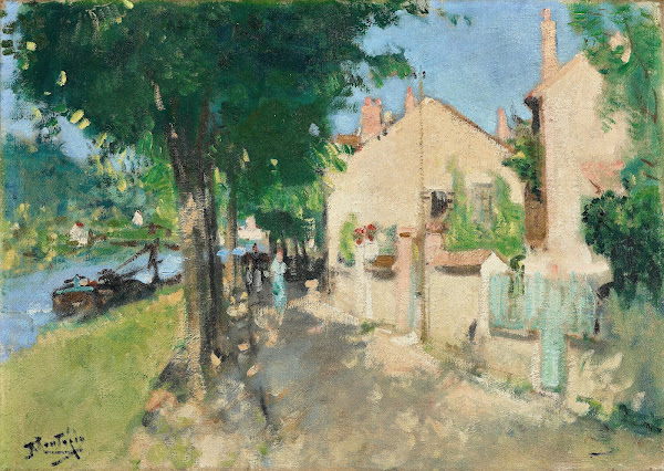Le quai de la Croix Blanche Saint Mammès circa 1935