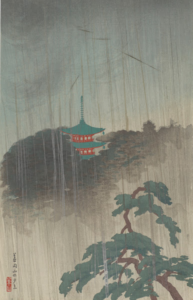 Evening Rain at Maruyama Shiba 1922