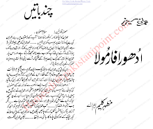 Adhora Forumula 1 by Mazhar Kaleem M.A PDF