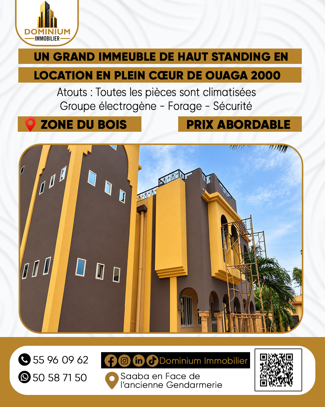 🏢 À LOUER | GRAND IMMEUBLE DE HAUT STANDING À OUAGA 2000 ✨