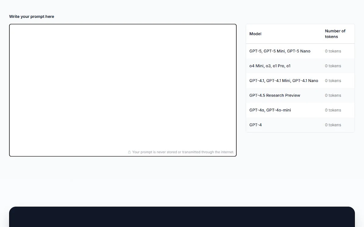 Captura de Prompt Token Counter